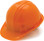 Pyramex 4 Point Cap Style Hard Hats with RATCHET Suspension Orange  - Oblique View