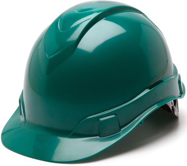 Pyramex Ridgeline Cap Style Hard Hats Green - Oblique View