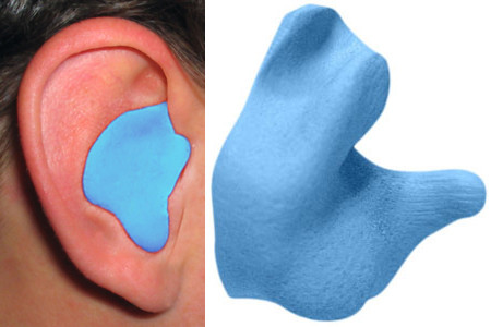 Radians Custom Molded Ear Plugs Blue Color