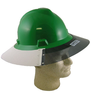 sun brim shields msa hard hat