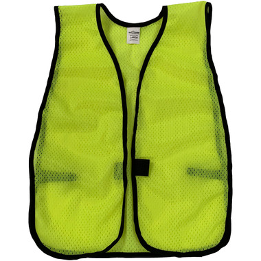 Lime Soft Mesh Plain Safety Vest  