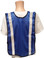 Soft Mesh Royal Blue Vests with Silver Stripes- Back View