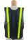 Soft Mesh Navy Blue Vests with Lime Stripes Back View
