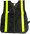 Soft Mesh Black Safety Vests with Lime Stripes pic 2
