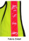 Soft Mesh Lime Safety Vests with Pink Stripes pic 1