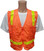 MESH Surveyors Safety Vest Orange Lime Stripes