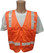 Orange MESH Surveyors Safety Vest with Silver Stripes and Pockets