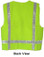 Lime Surveyors Safety Vest with Silver Stripes and Pockets pic 4