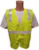 Lime SURVEYOR Safety Vest CLASS 2 with Silver Stripes