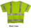 ANSI 2004 SLEEVED Class 3 Double Stripe MESH LIME Safety Vests - Silver Stripes pic 1