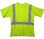 Class Two Level 2 LIME safety MESH SHIRTS with Silver Stripes Pic 3