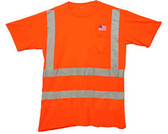 Class Three Level 2 ORANGE Safety SHIRTS with Silver Stripes Pic 3