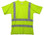 Class Three Level 2 LIME Safety MESH SHIRTS with Silver Stripes Pic 3