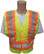 ANSI 207-2006 Public Service Safety Vests ~ Mesh Lime with Orange/Silver Stripes 