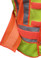 Lime Class II MESH First Responder Safety Vest ~ Orange/Silver Stripes and 5 Point Tear-Away Side