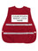 Red Incident Command Safety Vests, Silver Stripes w/ Clear Pocket Back pic 1