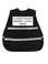 Black Incident Command Safety Vests, Silver Stripes w/ Clear Pocket Back pic 1