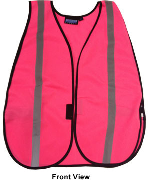 Pink ERB Safety Vests with Silver Stripes pic 2