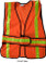 Chevron Safety Vests Orange Mesh with Lime Stripes pic 4