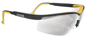 DeWALT High Perfomance ~ Dual Injected Rubber Glasses ~ Clear Lens