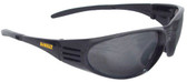 Dewalt Ventilator ~ BLACK Frame Safety Glasses ~ With Smoke Lens