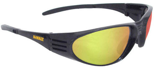 DeWalt VENTILATOR Safety Glasses BlacK Frames Yellow FAST SHIPPING! 
