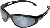 Wolverine (Dakura) Safety Glasses ~ Black Frame with Silver Mirror Lens