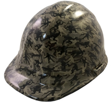 Army Men Khaki Hydro Dipped Hard Hats Cap Style