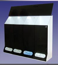 4 Compartment .Multi-Purpose Dispenser Smoke Acrylic  Pic 1