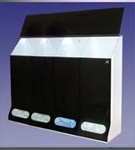 5 Compartment Multi-Purpose Dispenser Smoke Acrylic  Pic 1