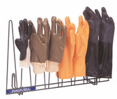 Glove Rack, Dark Green PVC-Coated for high moisture & chemicals, Holds 4 Pairs 