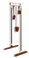 16 inch Utility / Sanitation Rack, (5) 2 inch Hooks - Brown