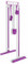 16 inch Utility / Sanitation Rack, (5) 2 inch Hooks - Purple
