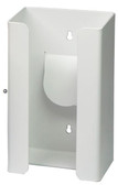 1-Box Vertical Plastic Glove Dispenser, WHITE HEAVY-DUTY PLASTIC