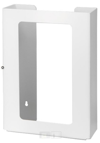 3-Box Vertical Plastic Box Glove Dispenser, WHITE HEAVY-DUTY PLASTIC