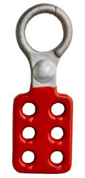 1 inch opening Hasp Die-Cast w/ red coating.  Pic 1