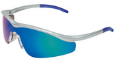 Crews Triwear Series Professional Grade ~ Steel Frame With Silver Cord ~ Emerald Mirror Lens