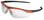 Crews Dallas Safety Glasses ~ Orange Frame ~ Fog Free Clear Lens