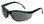 Crews Klondike Plus Safety Glasses ~ Black Frame, Ratchet Temple ~ Grey Anti-Fog Lens