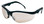 Crews Klondike Plus Safety Glasses ~ Black Frame, Ratchet Temple ~ Indoor/Outdoor Mirror Anti-Fog Lens