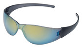 Crews Checkmate Safety Glasses ~ Rainbow Mirror Lens