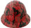 Camo Bootie Red Hydro Dipped Full Brim Hard Hats pic 1