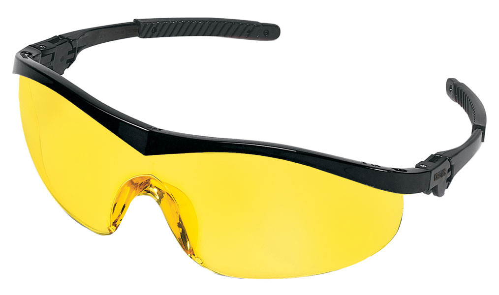 MCR Crews Storm Safety Glasses w/ Amber Lens