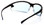 Pyramex Safety Glasses ~ VENTURE III ~ Black Frame ~ Infinity Blue Lens