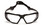 Pyramex Highlander Safety Glasses ~ Black Frame - Clear Anti-Fog Lens
