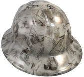POW Hydro Dipped GLOW IN THE DARK Hard Hats Full Brim Style with Ratchet Suspensions