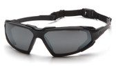 Pyramex Highlander Safety Glasses ~ Black Frame - Gray Anti-Fog Lens