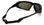 Pyramex Highlander Safety Glasses ~ Black Frame - Sky Red Mirror Anti-Fog Lens