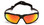 Pyramex Highlander Safety Glasses ~ Black Frame - Sky Red Mirror Anti-Fog Lens