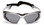 Pyramex Highlander Safety Glasses ~ Silver Frame - Black Gray Anti-Fog Lens